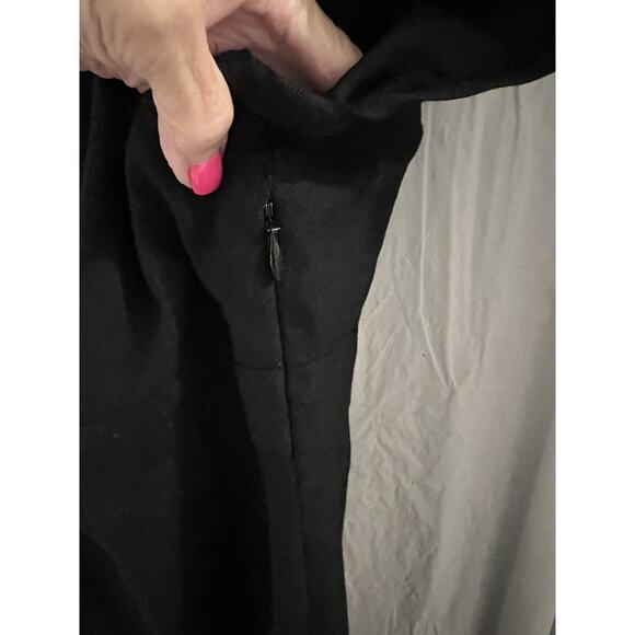 Boden Black Ruffle Neck Wool Midi Sheath Dress Sz 8 - Picture 5 of 8